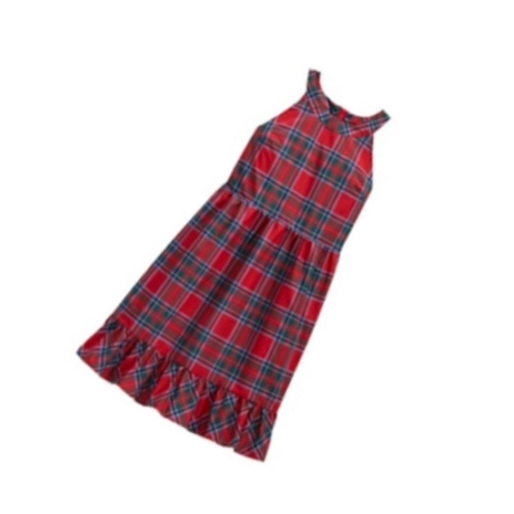 Vineyard Vines Girls' Nantucket Tartan Taffeta Dress (Size 16)